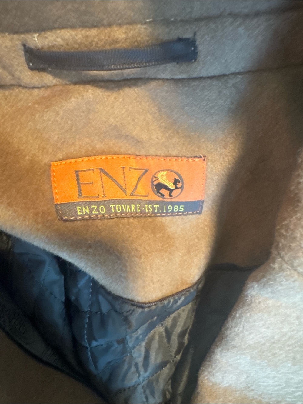 Men's Brown Wool Pea Coat